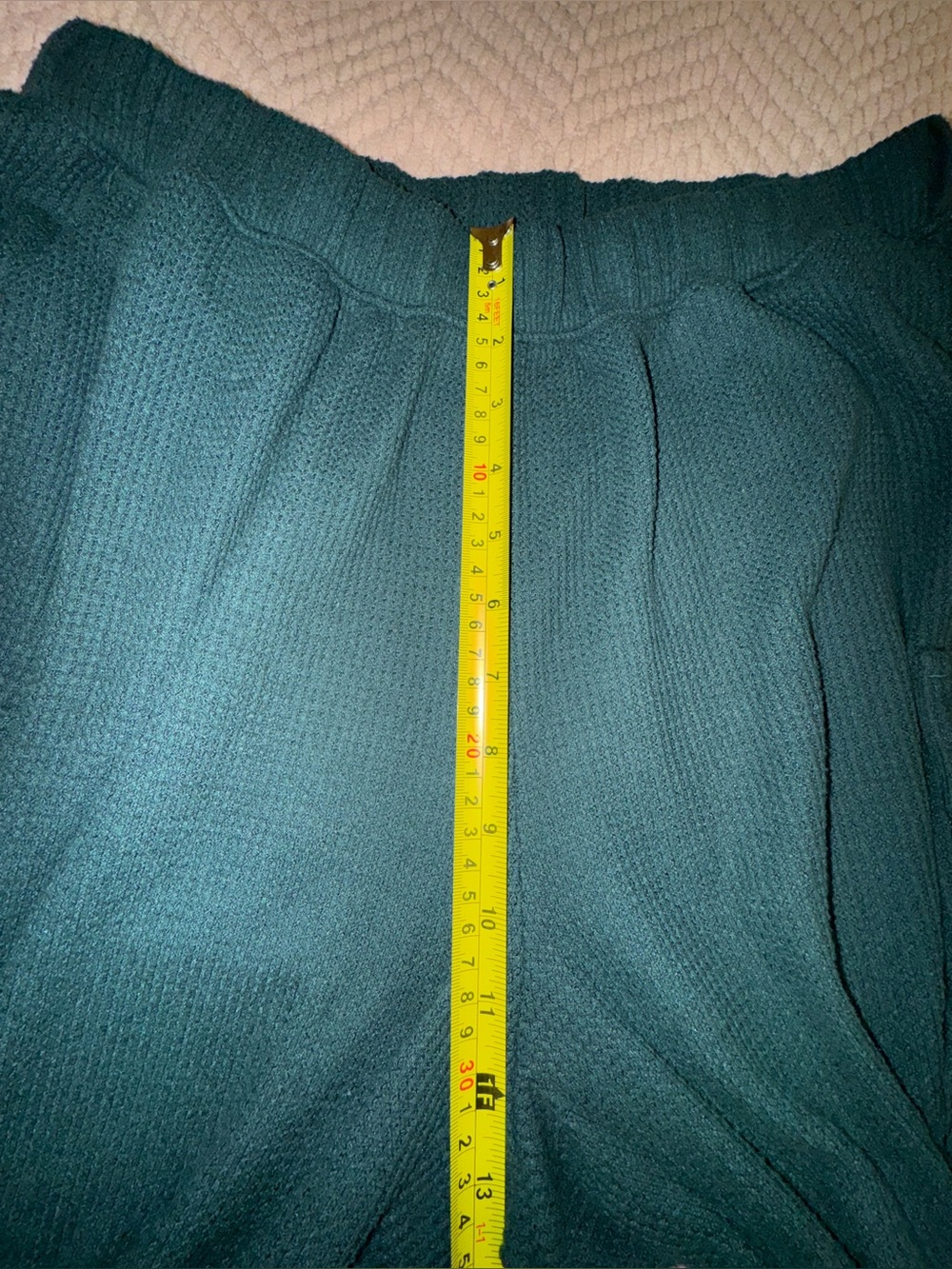 Aerie Traveler Waffle Cargo Joggers Women’s Large Forest Green Cozy Lounge Pants - Picture 5 of 13
